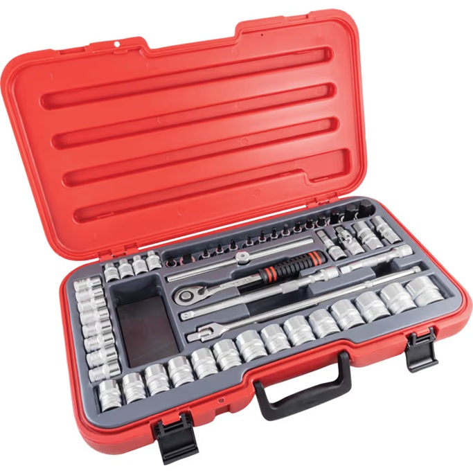 KENNEDY 1/2" 方驱50件标准套筒及旋具头组套KEN5827993K