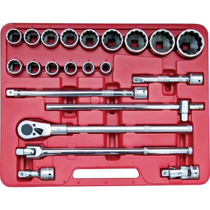 KENNEDYU 3/4" 方驱22件标准重型公制套筒扳手组套KEN582872