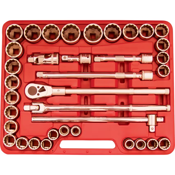 KENNEDYU 3/4" 方驱22件标准重型公制套筒扳手组套KEN582874