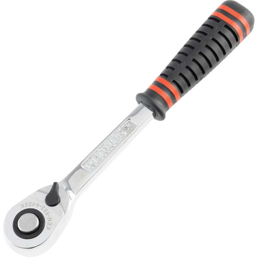 KENNEDY 1/2 &rdquo;方柄72齿快脱棘轮扳手（橡胶柄） KEN5826422