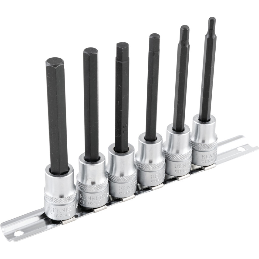 KENNEDY 6件套3/8&ldquo;方内六角套筒旋具头KEN582