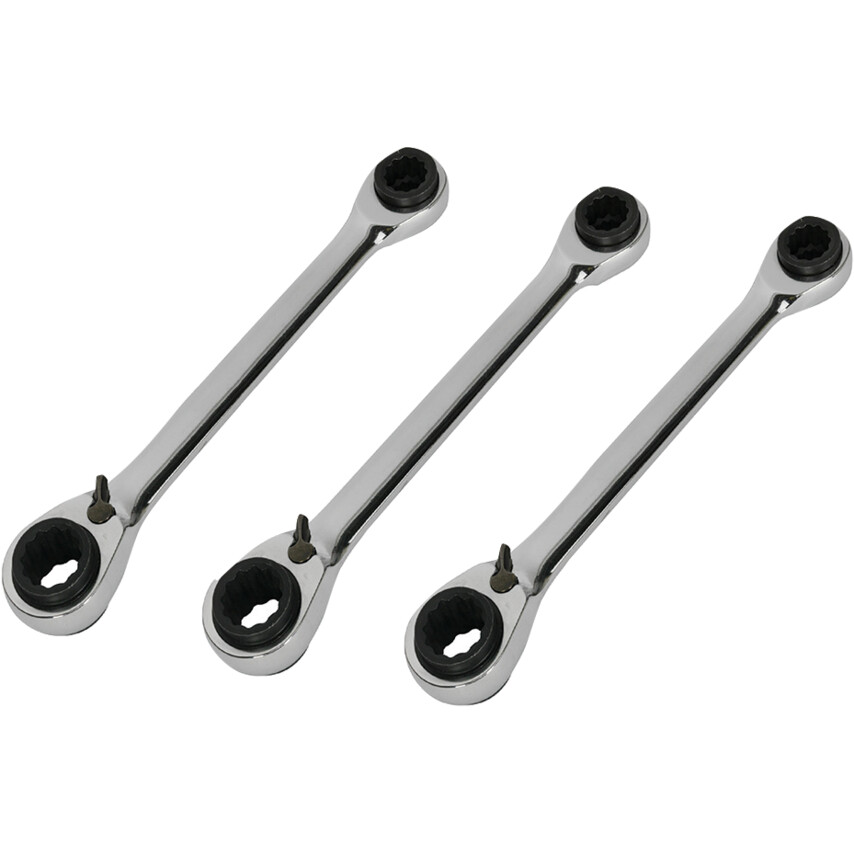 KENNEDY 4合1可逆棘轮扳手8-19mm