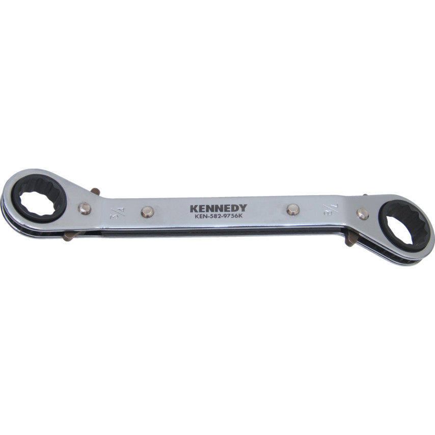 KENNEDY 1/4&rdquo;* x 5/16"弯柄棘轮梅花扳手 KEN5829752